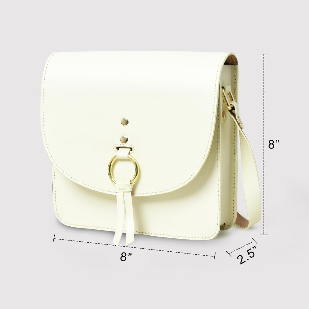 White Elegance Crossbody Sling Bag