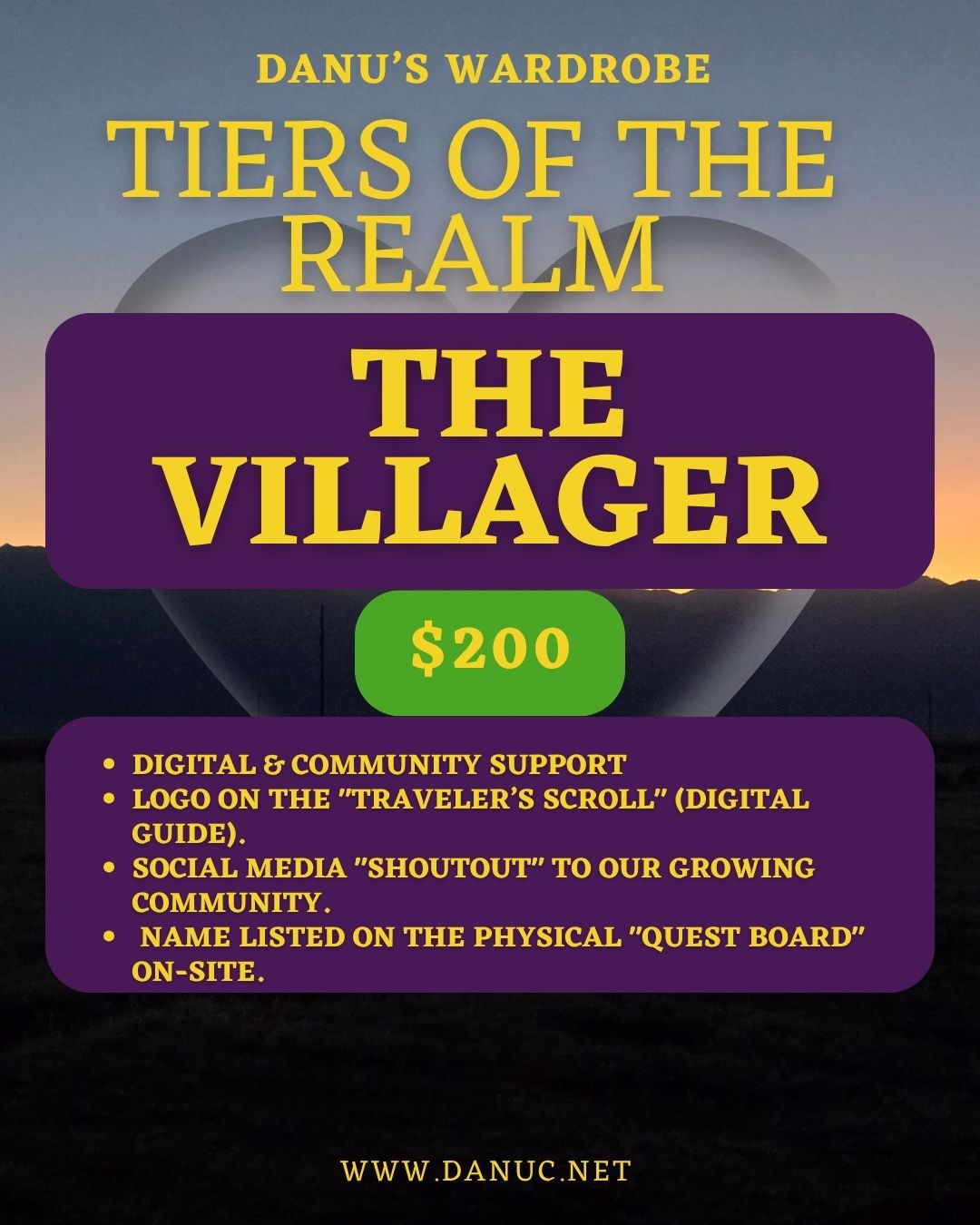Villager Sponsorship