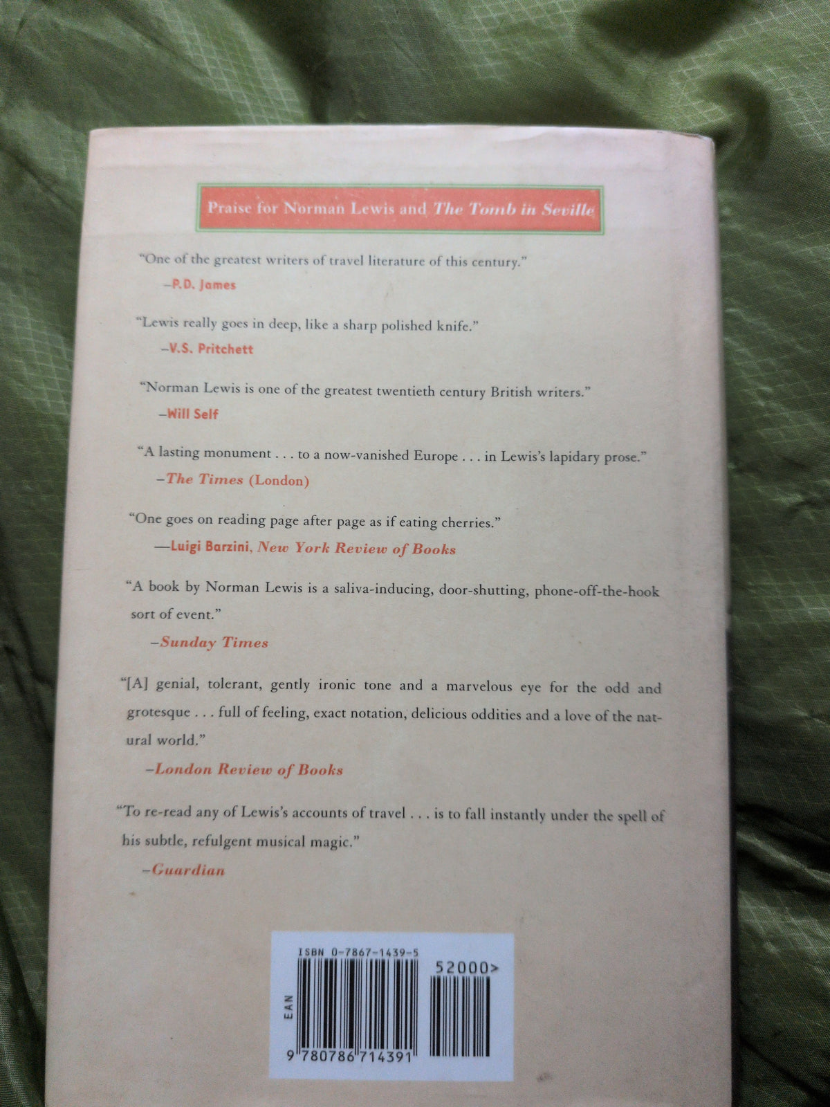 The Tomb in Seville by Norman Lewis (Hardback)