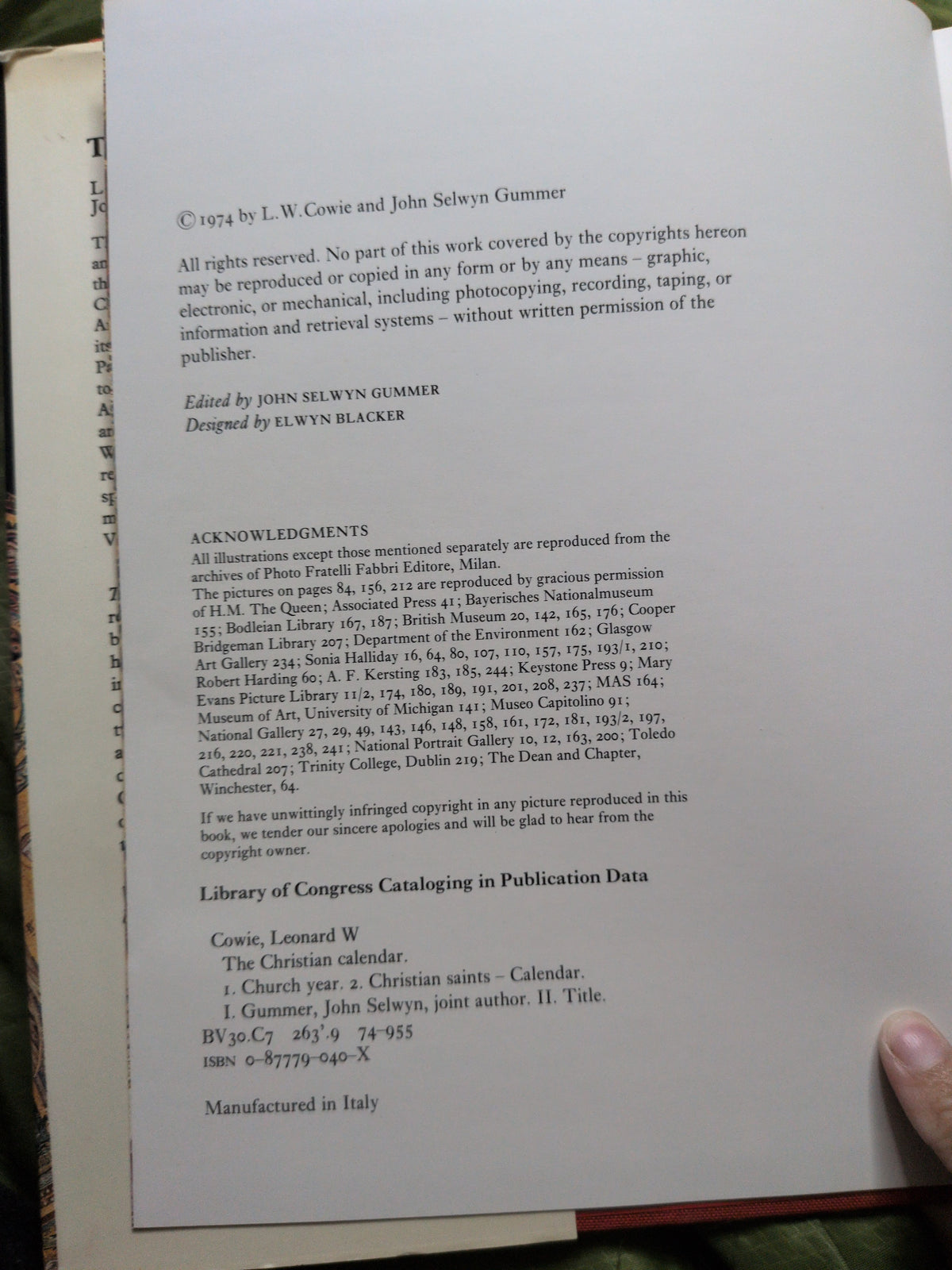 The Christian CalendarA complete guide to the seasons of the Christian Year
