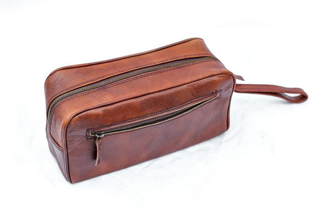 The Single Section Toiletry- Brown