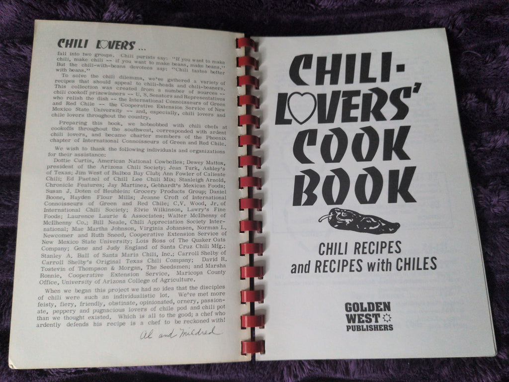 Chili-Lovers' Cook Book [Paperback] al-fischer