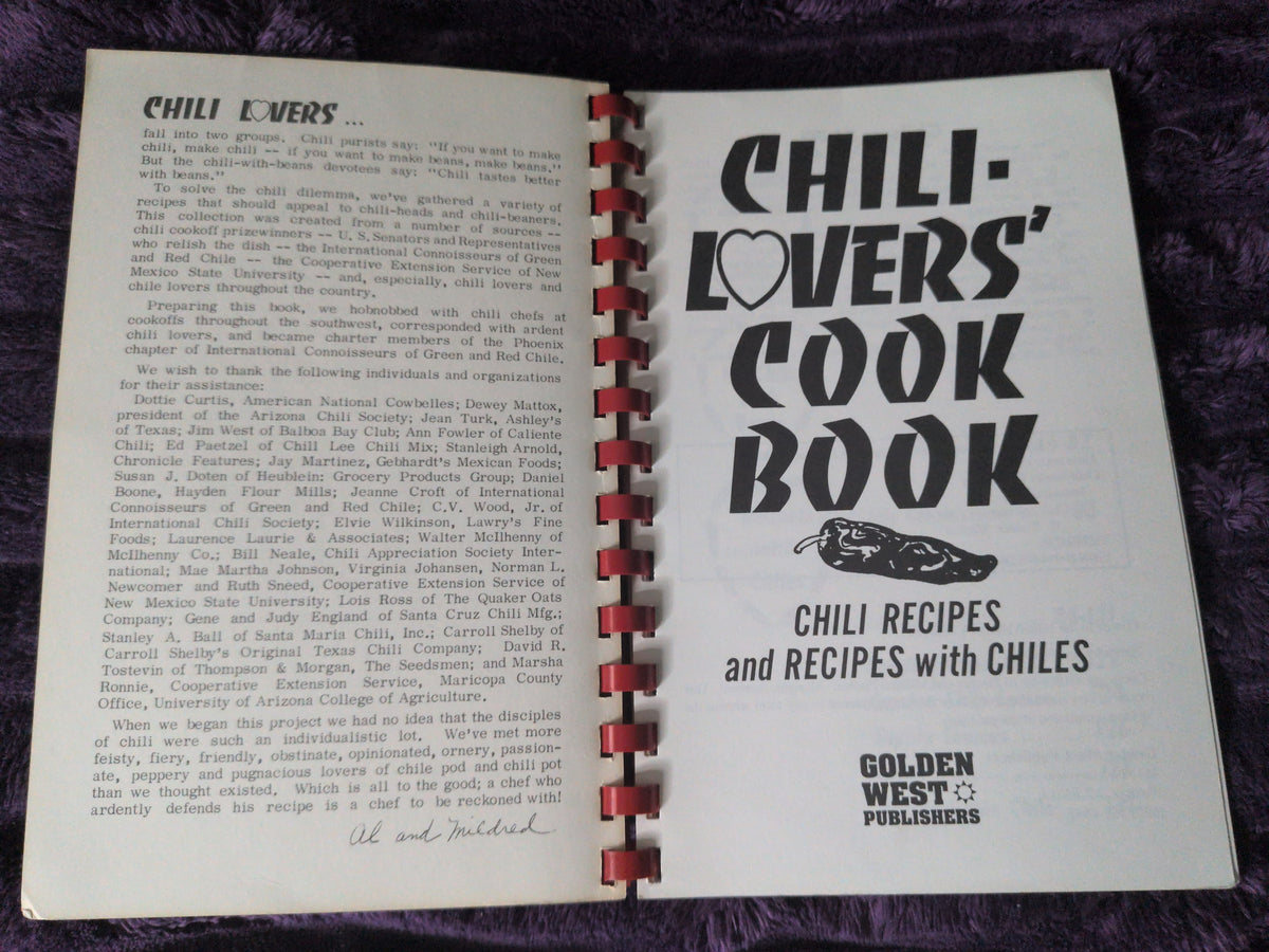 Chili-Lovers' Cook Book [Paperback] al-fischer