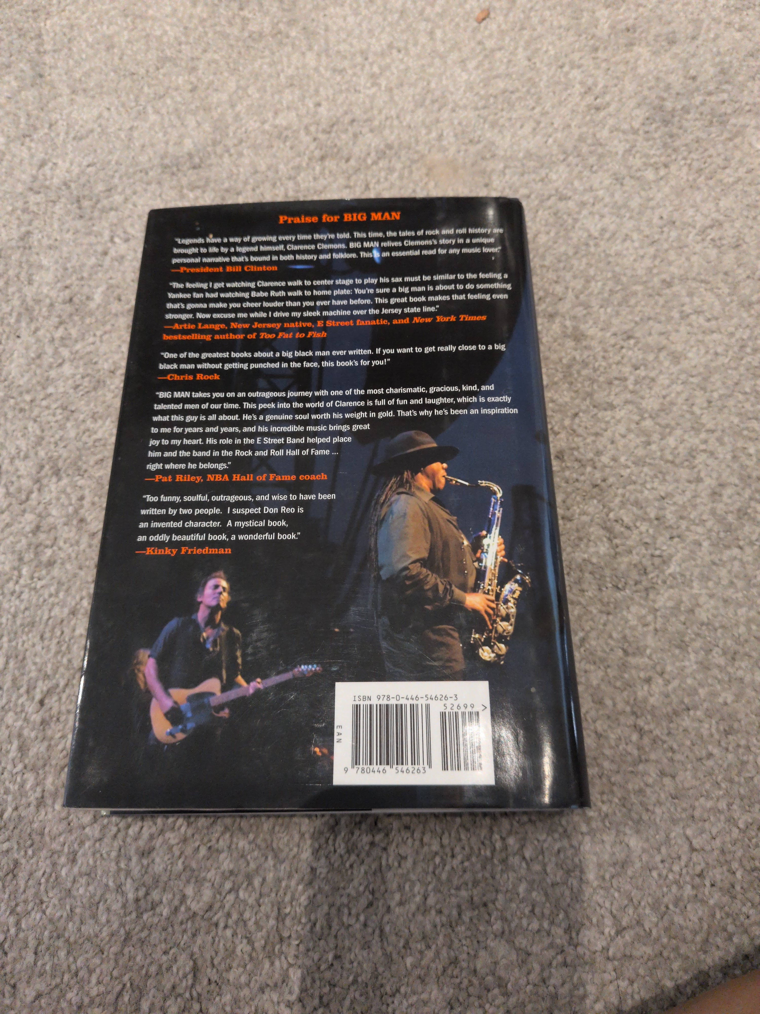 Big Man: Real Life & Tall Tale by Clarence Clemons & Don Reo with a foreword by Bruce Springsteen (1st Edition)
