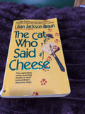 The Cat Who Said Cheese by Lillian Jackson Braun, Paperback