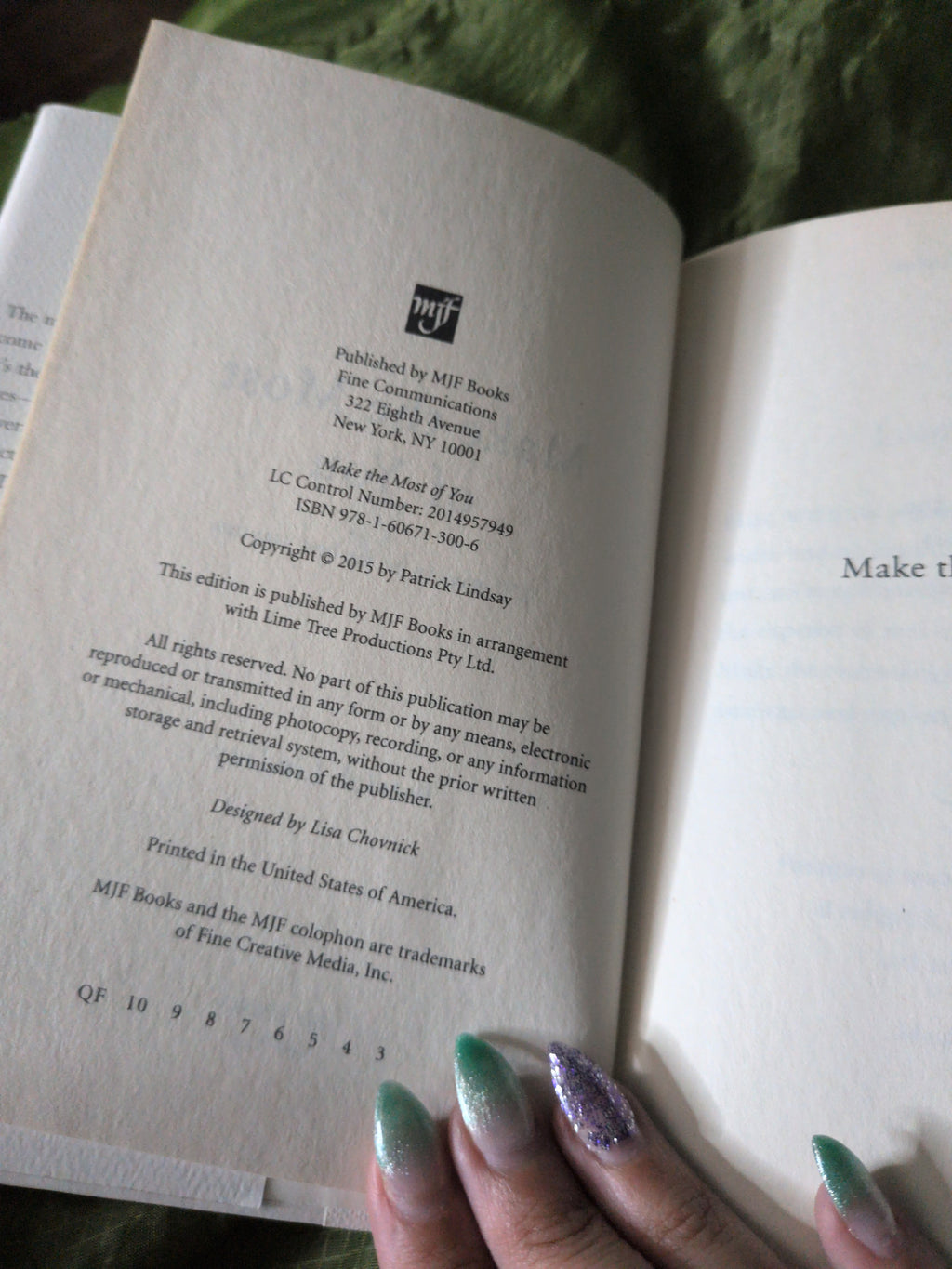 Make the Most of You. 170 Ways to Be the Best You Can by Patrick Lindsey (Hardcover)